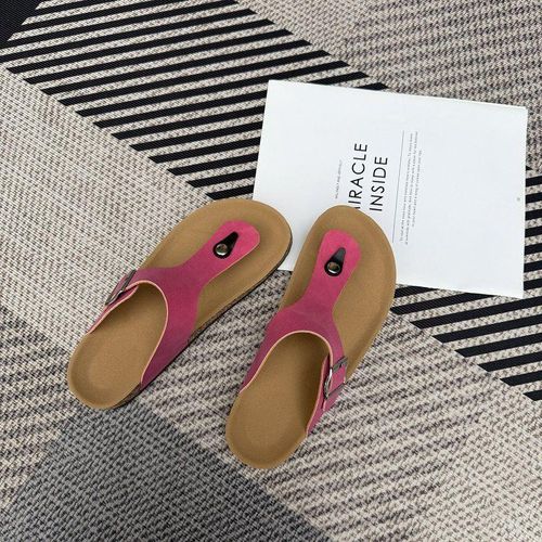 Women’s Flat Sandals – Stylish Buckle Thong Slippers for Ladies Casual Everyday Wear