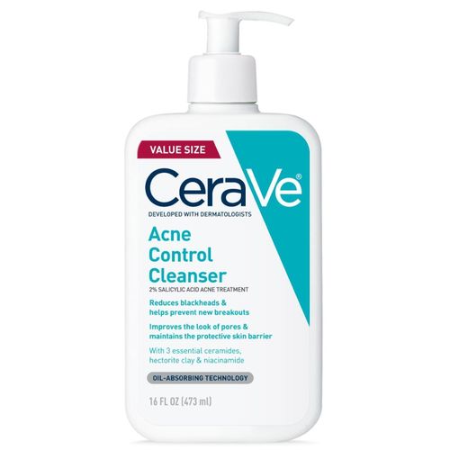 Cerave JUMBO SIZE Acne Control Cleanser With 2% Salicylic Acid - 473ML