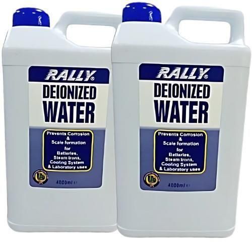 Rally Deionized WaterDistilled Water- 4Litres Pack Of 2