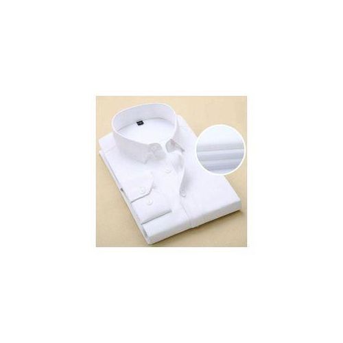 Classic White Collar Office Long-Sleeve Shirt for Men Premium Corporate Business Formal Wear