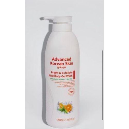 Skin BRIGHT & EXFOLIATING BODY GEL WASH (WHITE)-1200ml
