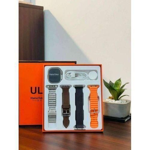 4 Watch Straps Ultra Smart Watch 2.0" Display BT Call, NFC, Wireless Charging For Android IOS