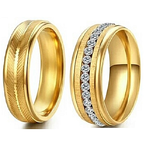 Fashion 24karat Gold  Filled Wedding  Ring  Couple s Jumia NG