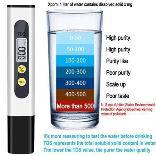 3 in 1 TDS meter 0 - 9990 ppm digital pH meter -Digital Water Quality Tester Water Testing Pen