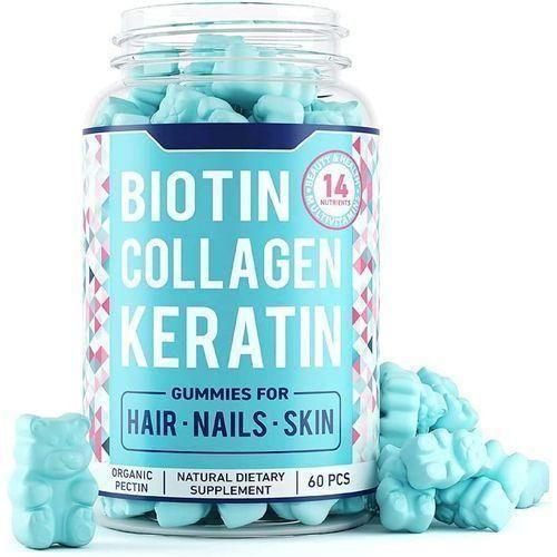 Biotin Supplements With Collagen & Keratin Gummies