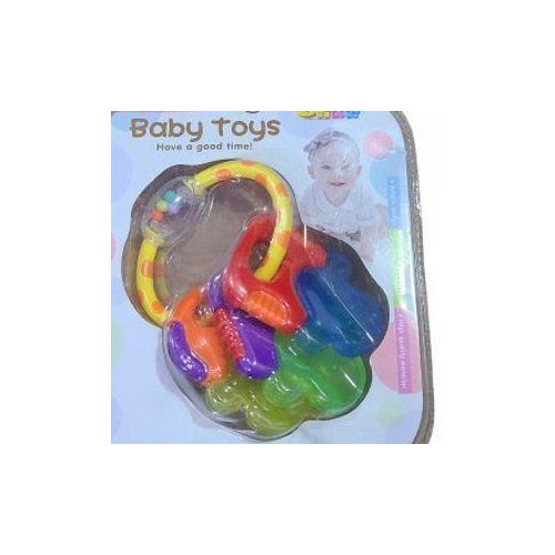 Baby Rattles Teething Relief Gum Nuby Icy Bite Teether Keys