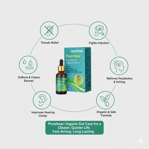 Reduces Tinnitus, Eases Ear Infections, Relieves Itching, Softens Earwax, Improves Hearing Clarity, Protects the Ear Canal, Supports Inner Ear Health, Long-Term Ear Maintenance, Fast-Acting Ear Ringing Relief drop