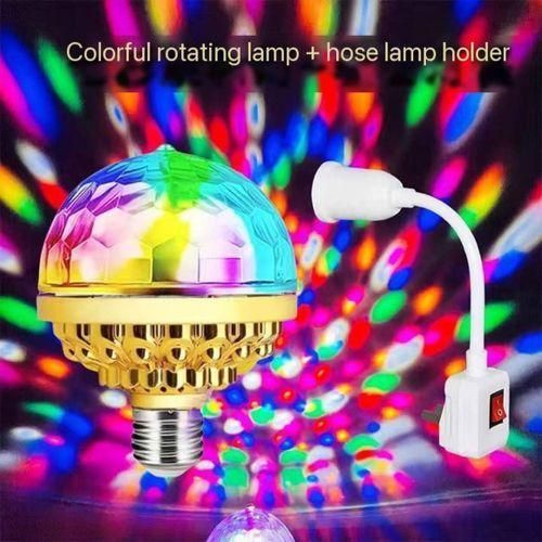 Rotating led magical ball screw disco bedroom bulb