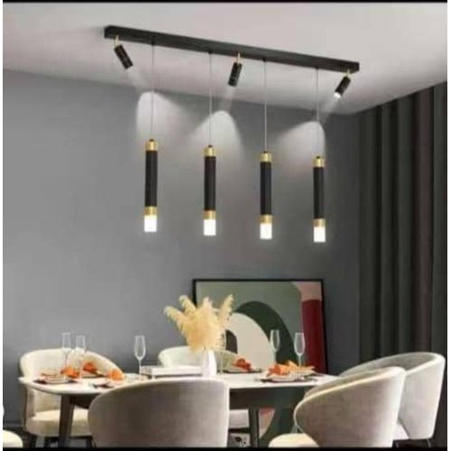 modern dual-source linear island chandelier