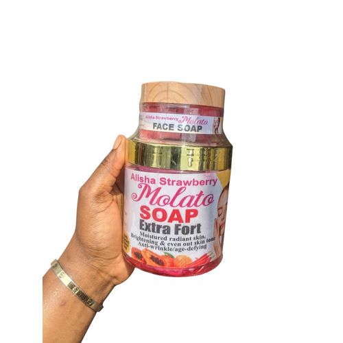 Alisha Strawberry Lightenin Exfoliating And Renewing Super Body Molato Soap