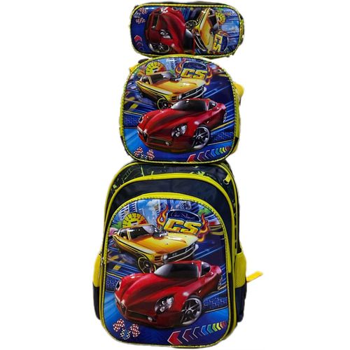 CARS Trendy 3-in-1 School Backpack Set