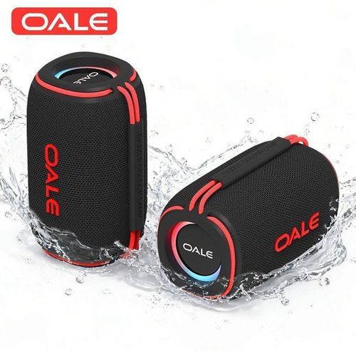 Portable Bluetooth Speaker iStudio 500, High Power Big Loud Wireless Speaker, IPX6 Waterproof, 15W Stereo, 7Hrs Playtime, RGB Light, for Party/Outdoor/Home-Black
