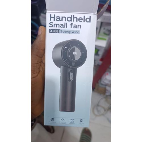 Rechargeable Handheld Mini Fan – Portable USB Fan with Digital Battery Display