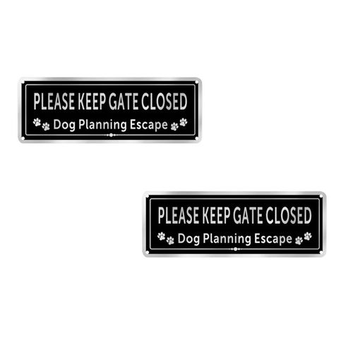 Dog In Waterproof And Weatherproof Door Gate Sign