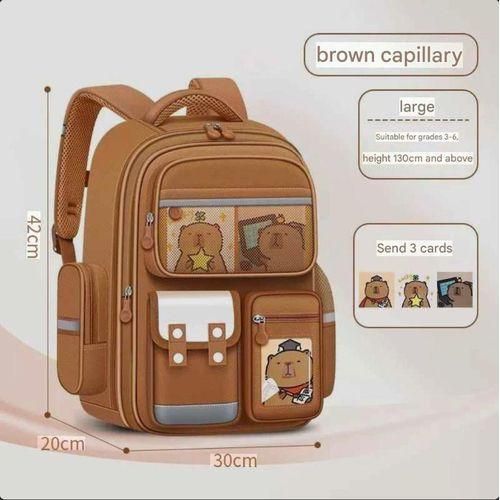 RICH KIDS Backpack and school bag for children in KG and Primary school - Long lasting Quality backpack Cartoon Bear Design Waterproof Lightweight Backpack Back to school backpack Multi-Compartment School Bag for Primary School Pupils