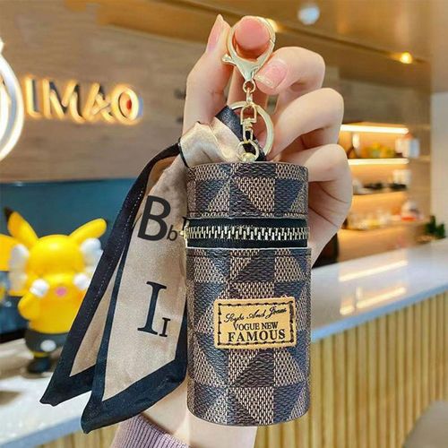 Mini Keychain Wallet for Women, PVC Coin Purse Key Holder with Zipper Pocket, Cute Small Card Holder Bag Charm, Fashion Accessories Gift