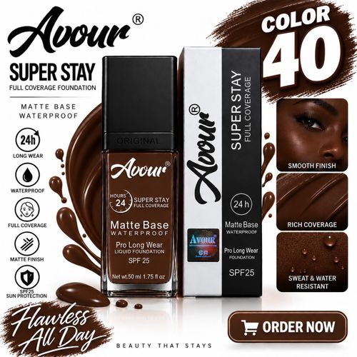 Waterproof Matte Base Superstay Full Coverage Foundation color 40