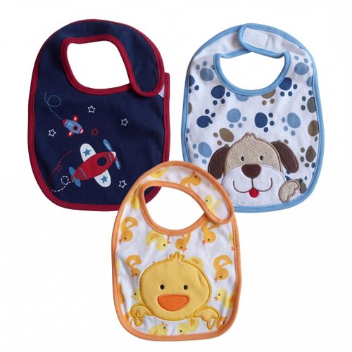 3 pcs baby infant unisex cloth bibs