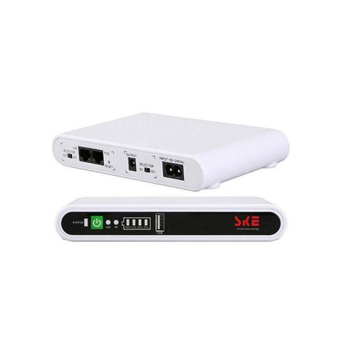 SKE POE-532E Multi-Purpose Mini DC UPS (Minimum 8-hours guarantee) – 8800mAh Battery Backup Power Supply for WiFi Routers & More