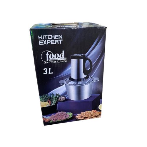 Kitchen Expert 3L Electric Food Chopper & Meat Grinder – Stainless Steel Multi-Function Food Processor