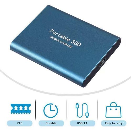 1TB Compact Portable SSD – USB-C High-Speed Storage and Backup Drive for MacBook, Windows PC, Smartphones and Tablets