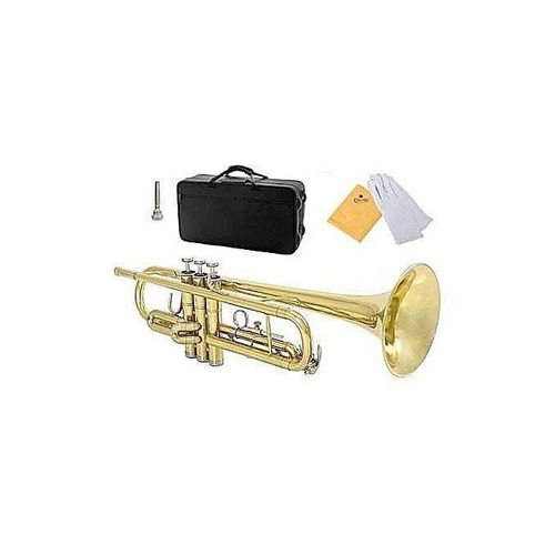 Professional Gold Trumpet With Accessories