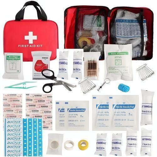 American Standard All-In-One First Aid Kit - Waterproof Portable Emergency Medical Kit with Organized Compartments for Home, Car, Travel, Outdoor & Camping Use