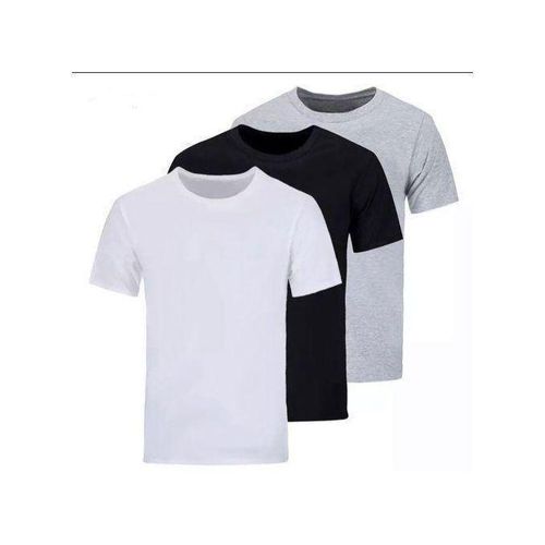 ORIGINAL 3 IN 1 UNISEX PLAIN ROUND NECK POLO T-SHIRT