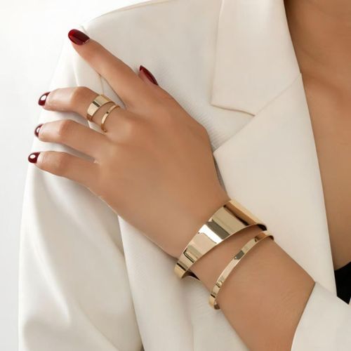 Ladies Unique Hand Bangle and ring 1 pc