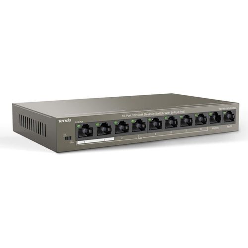 10-Port 10/100M Desktop Switch with 8-Port PoE-TEF1110P-8-63W