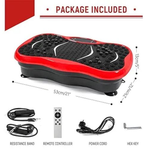 Whole Body Vibration Platform/Massager With Two Resistance Band. Blood Circulation, Body Massage,fat Burner, Calories Burner, Cardiovascular.