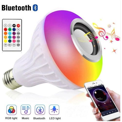 Wireless Bluetooth Speaker Bulb APP Control LED Lamp Smart Light Music Player Audio Remote Control Subwoofer Speaker Systems