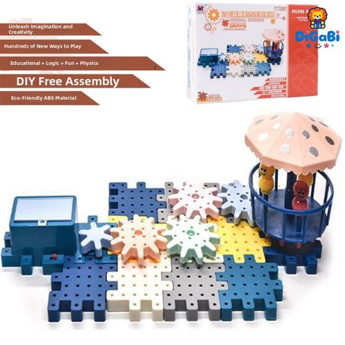 Learning Thinking Gears Building Set -STEM Activities, Fine Motor Skills, Toddler Explorer Kit, Science and Construction, Boys and Girls Gifts, Carousal3 3pcs