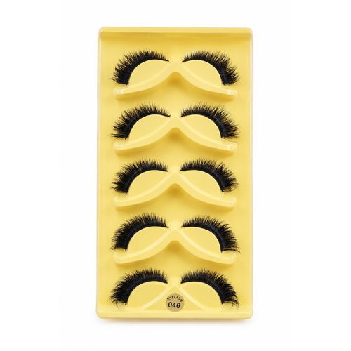 5-PAIR PACK OF FALSE CAT EYELASHES