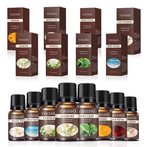 100% Essential Oils Set- 8 In 1 -10ml Each