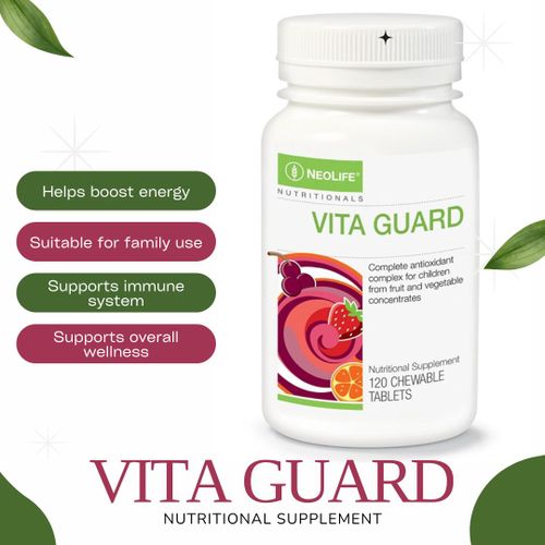 NL Vita-Guard 120 Chewable Tablets – Complete Multivitamin & Mineral Supplement