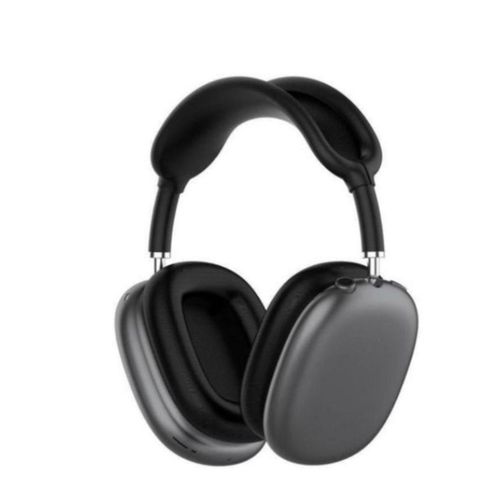 Modern P9 Max Wireless Bluetooth Headphone-Noise Cancelling, Over Ear, 20H Battery,Mic, TF Card , AUX-Space Gray