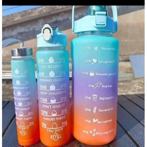 3in1 Motivational Water Bottle