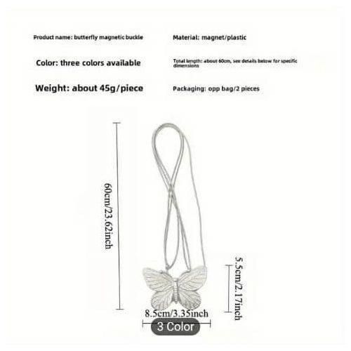 Magnetic Butterfly Contain Tiebacks