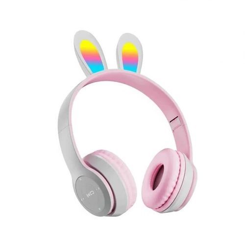 Rabbit Ears Wireless On-Ear Headset With Mic, Blue - B12