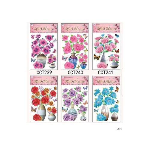 Cute varieties 3D- Flower design wall paper decor- 1 piece(Each design)