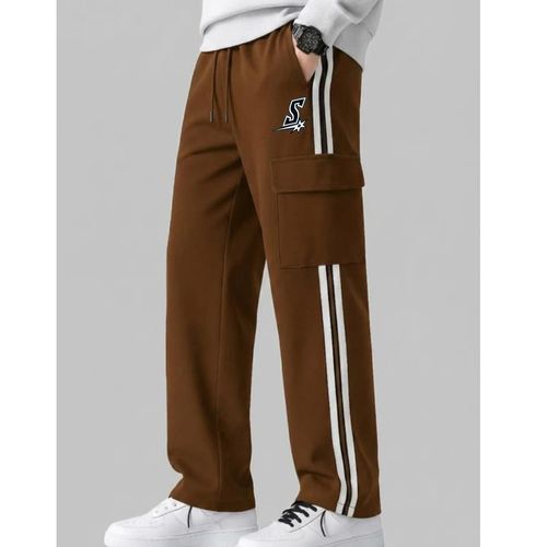 Men's Casual Waffle Texture Cargo Joggers