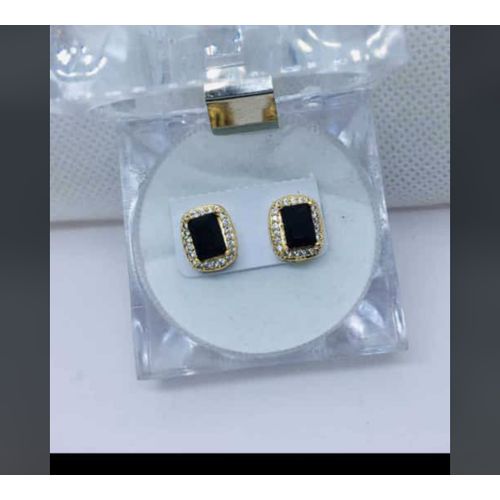 Black Diamond Piercing Stud Earring