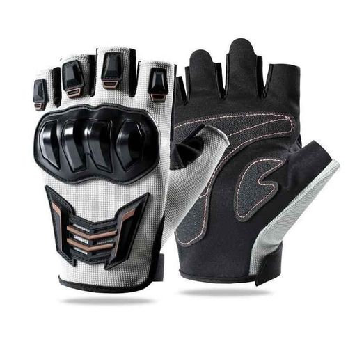 Motorcycle Half-Finger Riding Gloves – Breathable, Anti-Slip Protective Gear