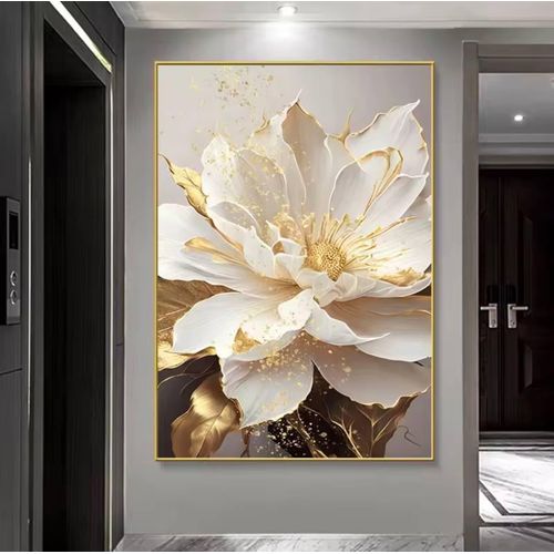 Single Panel Acrylic Wall Frame Art - Modern Crystal Gloss Living Room Decor