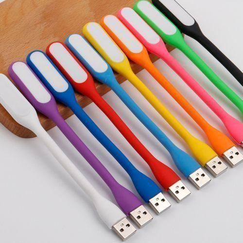 TWO 2 FLEXIBLE NON RECHARGEABLE USB LED BULBS Lights LIGHT FOR COMPUTERS LAPTOP KEYBOARDS POWER BANK USB PORT