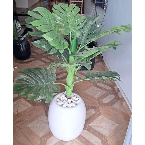 100cm realistic monstera plant with plant