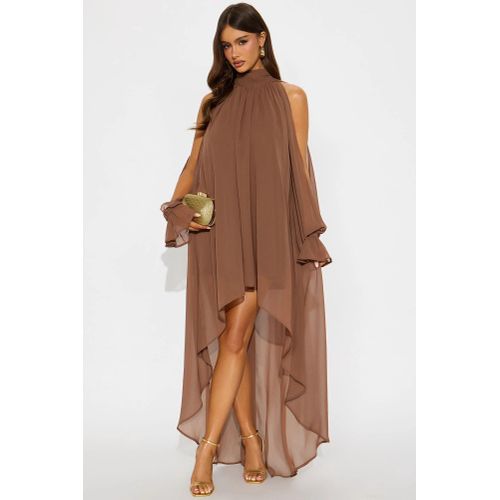 Aryal Long Sleeve Chiffon Maxi Dress