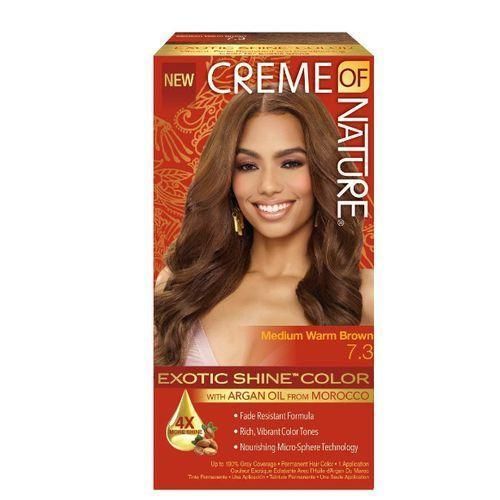 Exotic Shine Hair Color Dye, Medium Warm Brown-73