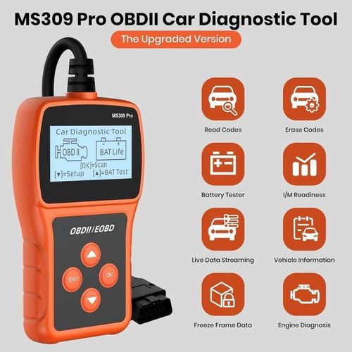 OBD2 Scanner Check Engine Code Reader With Reset, Battery Tester, Clear Fault Error Codes,Car OBDII Scanner Diagnostic Tool For Vehicle/Car Scanner/Car Diagnostic Scanner
